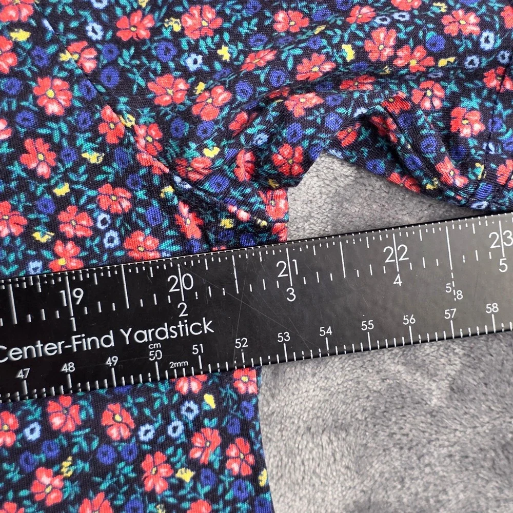 Polo Golf Ralph Lauren Polo Mens M Navy Blue Red Floral Print Short Sleeve Shirt